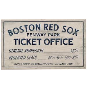 Boston Red Sox Vintage Ticket Office Wood Wall Decor