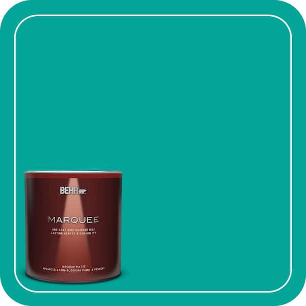 BEHR MARQUEE 1 qt. Home Decorators Collection #HDC-MD-22 Tropical Sea Matte Interior Paint & Primer