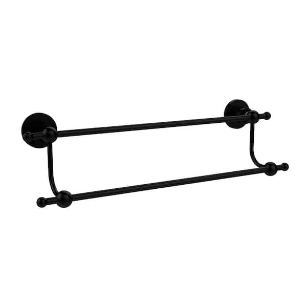 Allied Brass Astor Place Collection 36 in. Double Towel Bar in Matte Black