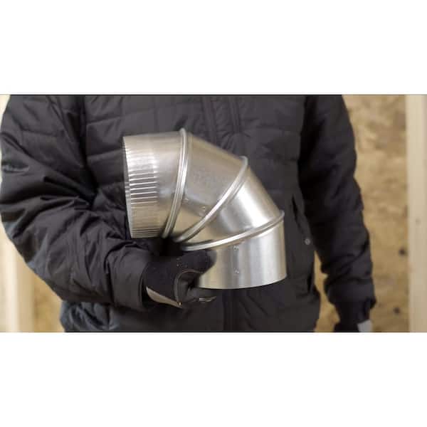 Master Flow 3 In 90 Deg Round Adjustable Elbow B90e3 The Home Depot