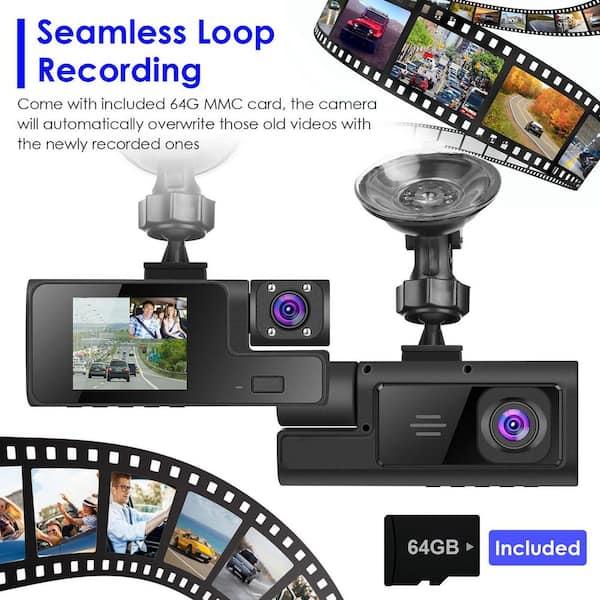 Loop Recording Aigoss Dashcam Lens WiFi Motion Dtect Night Vision