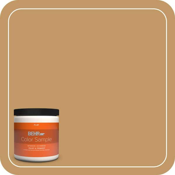 BEHR PREMIUM PLUS 8 oz. #310F-5 Donegal Tweed Flat Interior/Exterior Paint & Primer Color Sample
