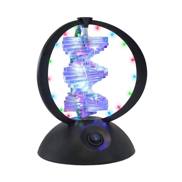 Lumisource 8.75 in. Disco Crystal Black DNA Party Table Lamp-DISCONTINUED