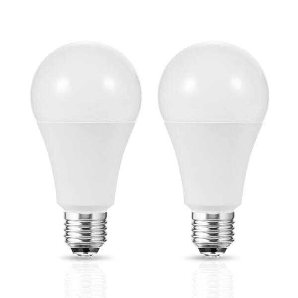 YANSUN 50-Watt/100-Watt/150-Watt Equivalent A21 3-Way LED Light Bulb in Soft White/Daylight/Neutral White (2-Pack)