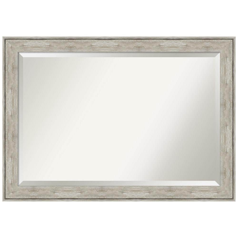 Amanti Art Medium Rectangle Crackled Metallic Beveled Glass Casual Mirror  (29 in. H x 41 in. W) DSW4960946 - The Home Depot