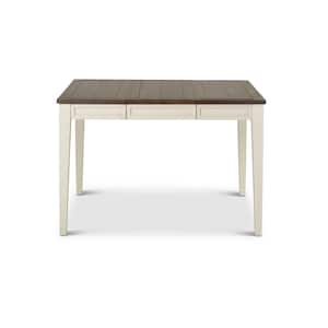 Cayla Dark Oak/White 54" Counter Table