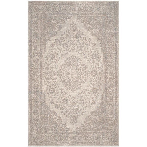 SAFAVIEH Classic Vintage Beige 7 ft. x 9 ft. Border Area Rug