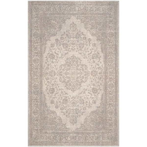 SAFAVIEH Classic Vintage Beige 7 ft. x 9 ft. Border Area Rug