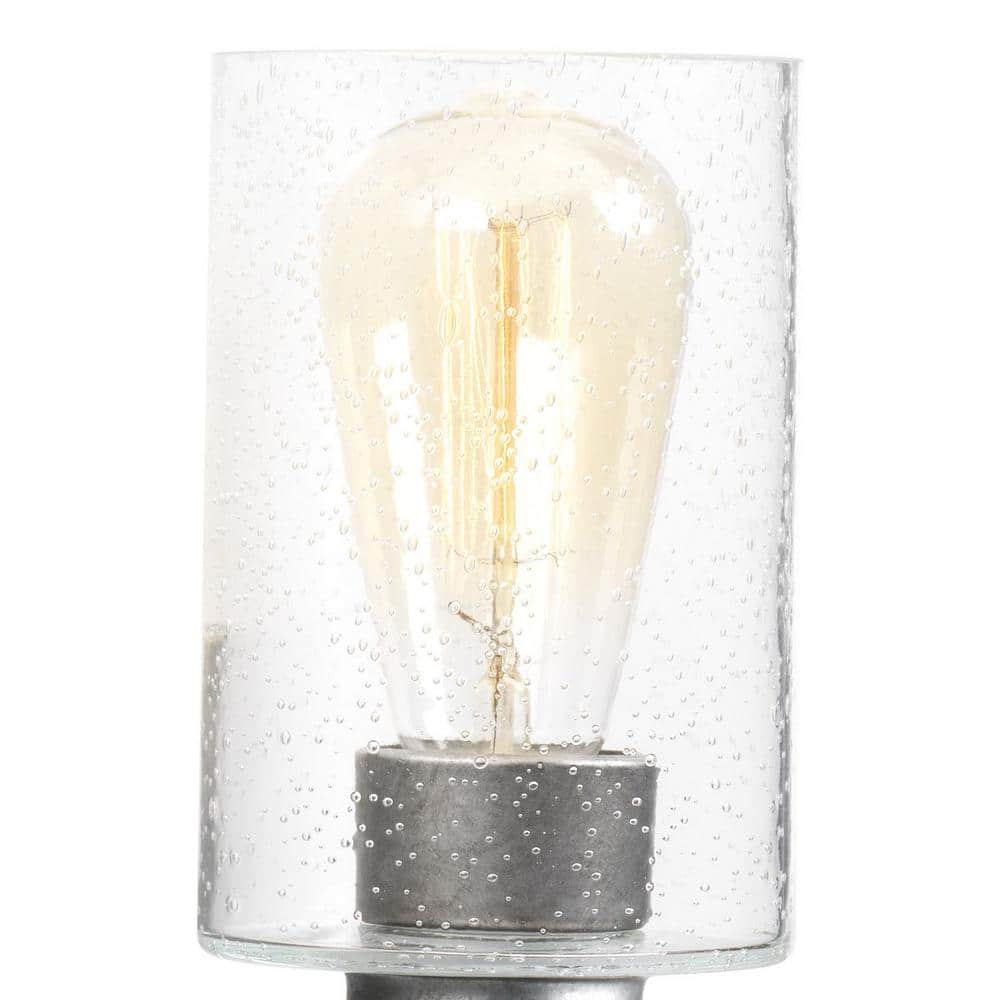 Gulliver Galvanized Nickel 3-Light Bath Vanity Fixture