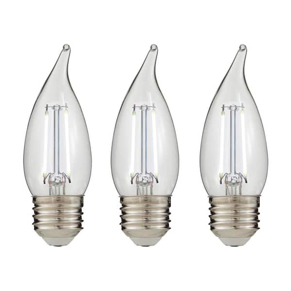 40-Watt Equivalent BA11 Dimmable Edison LED Light Bulb Daylight (3-Pack)