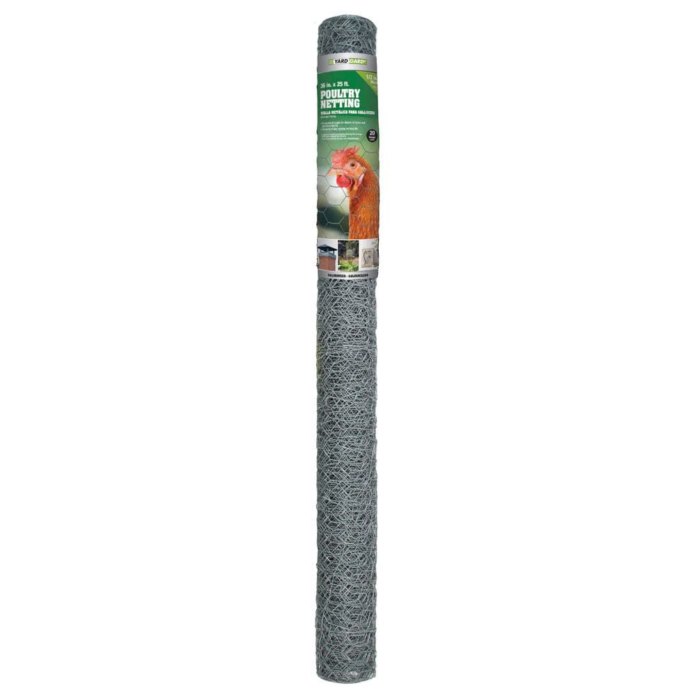 1/2 in. Mesh x 36 in. x 25 ft. 20-Gauge Galvanized Steel Poultry Netting price history on PriceWatchPro