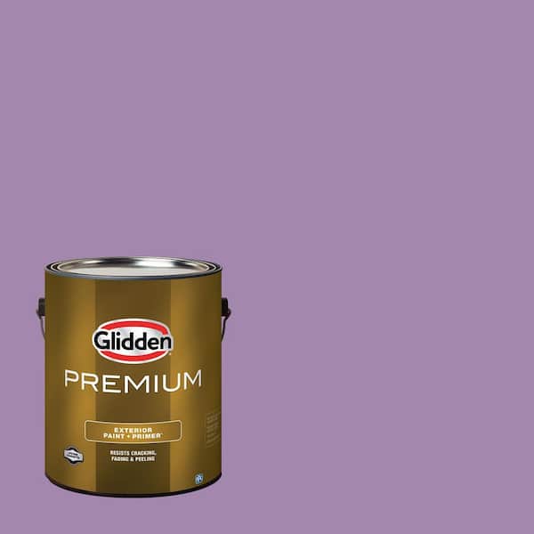 Glidden Premium 1 gal. Violet Eclipse PPG1176-5 Satin Exterior Latex Paint