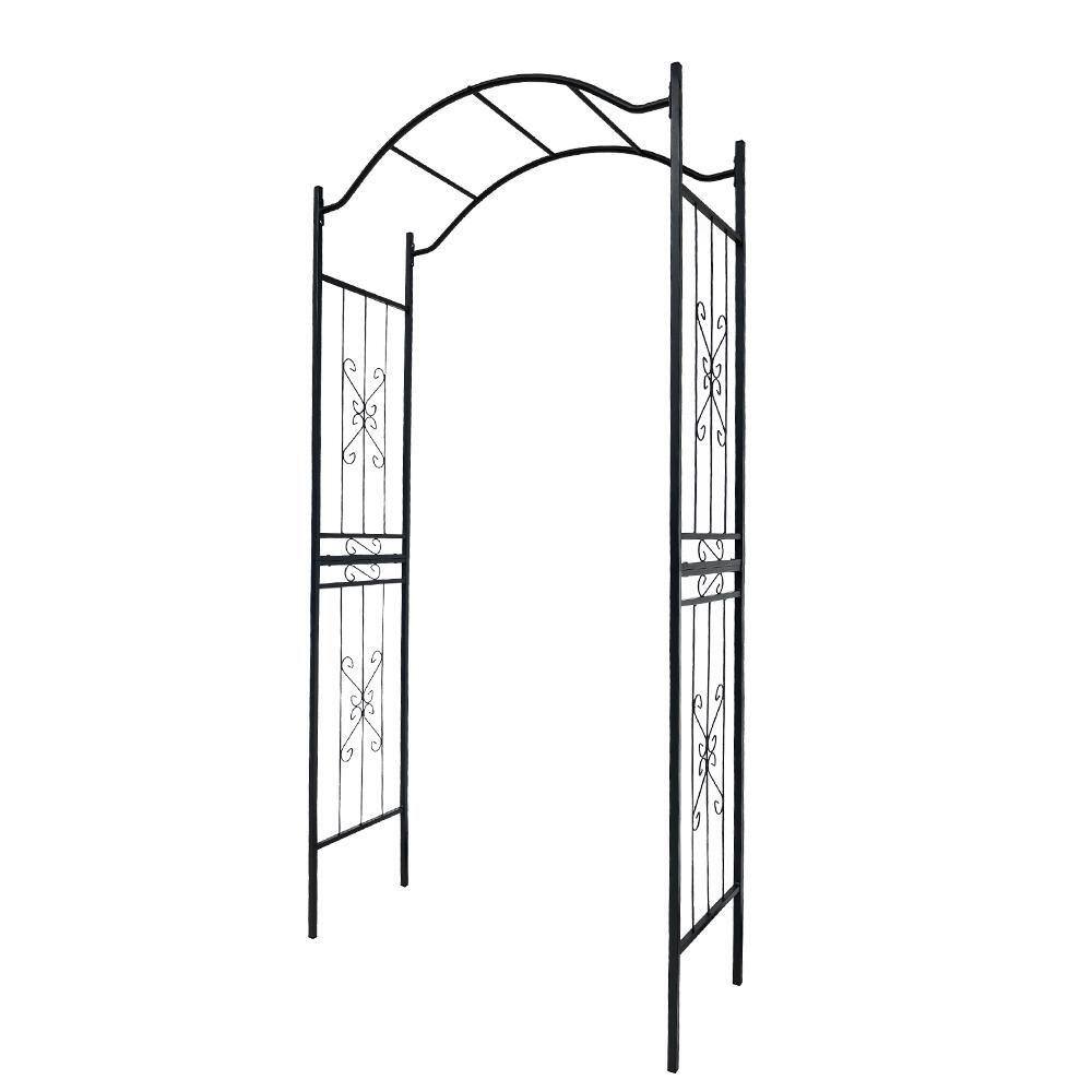 Jushua Metal Garden Arch Garden Arbor Trellis Climbing Plants Support ...