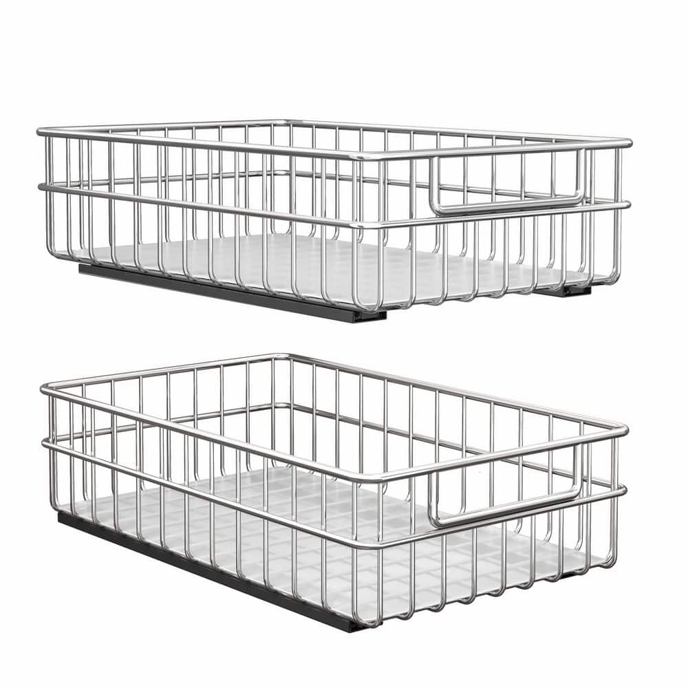 Stainless Steel 2-Pack Silver Undermount Soft-Close Heavy Duty Drawer Slides Rust-Proof Pull-Out Cabinet Organizer price history on PriceWatchPro