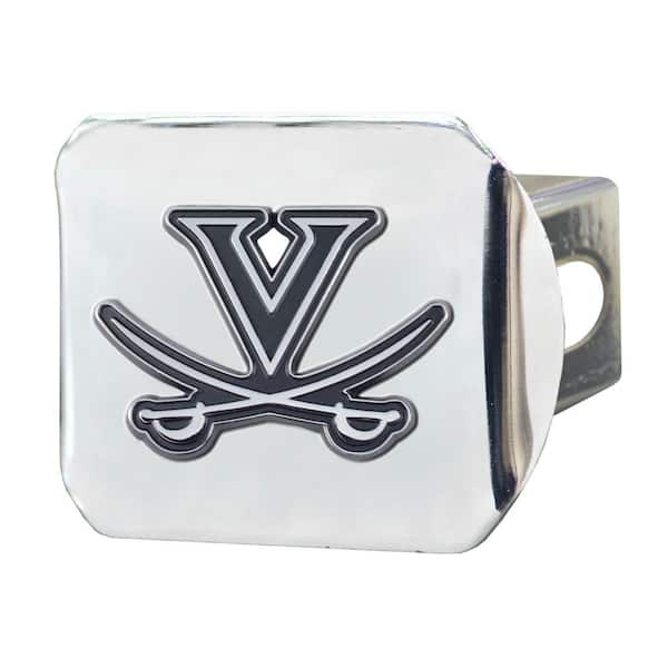 FANMATS NCAA University of Virginia 2 in. Type III Chrome Hitch Cover with Chrome Emblem