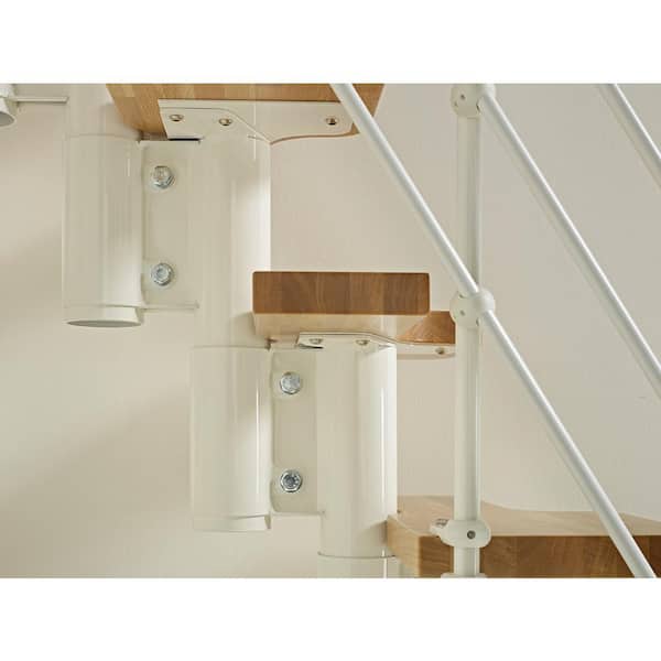 Arke - Oak30.Xtra 22 in. White Modular Staircase Kit