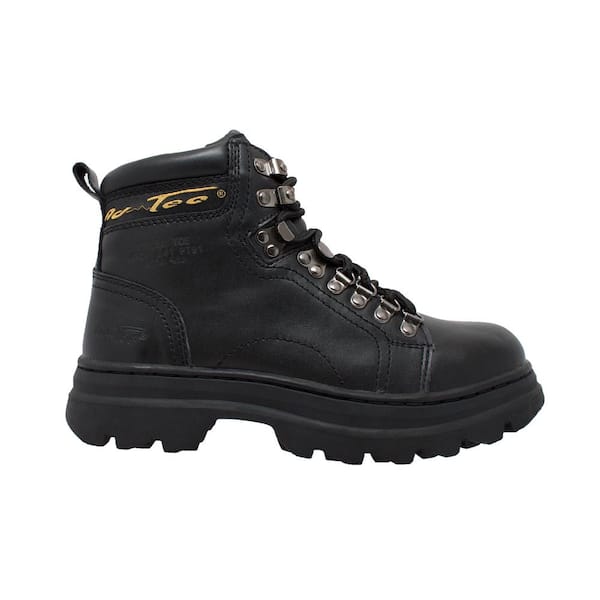 AdTec Women's 6'' Work Boots - Steel Toe - Black Size 9.5(M)