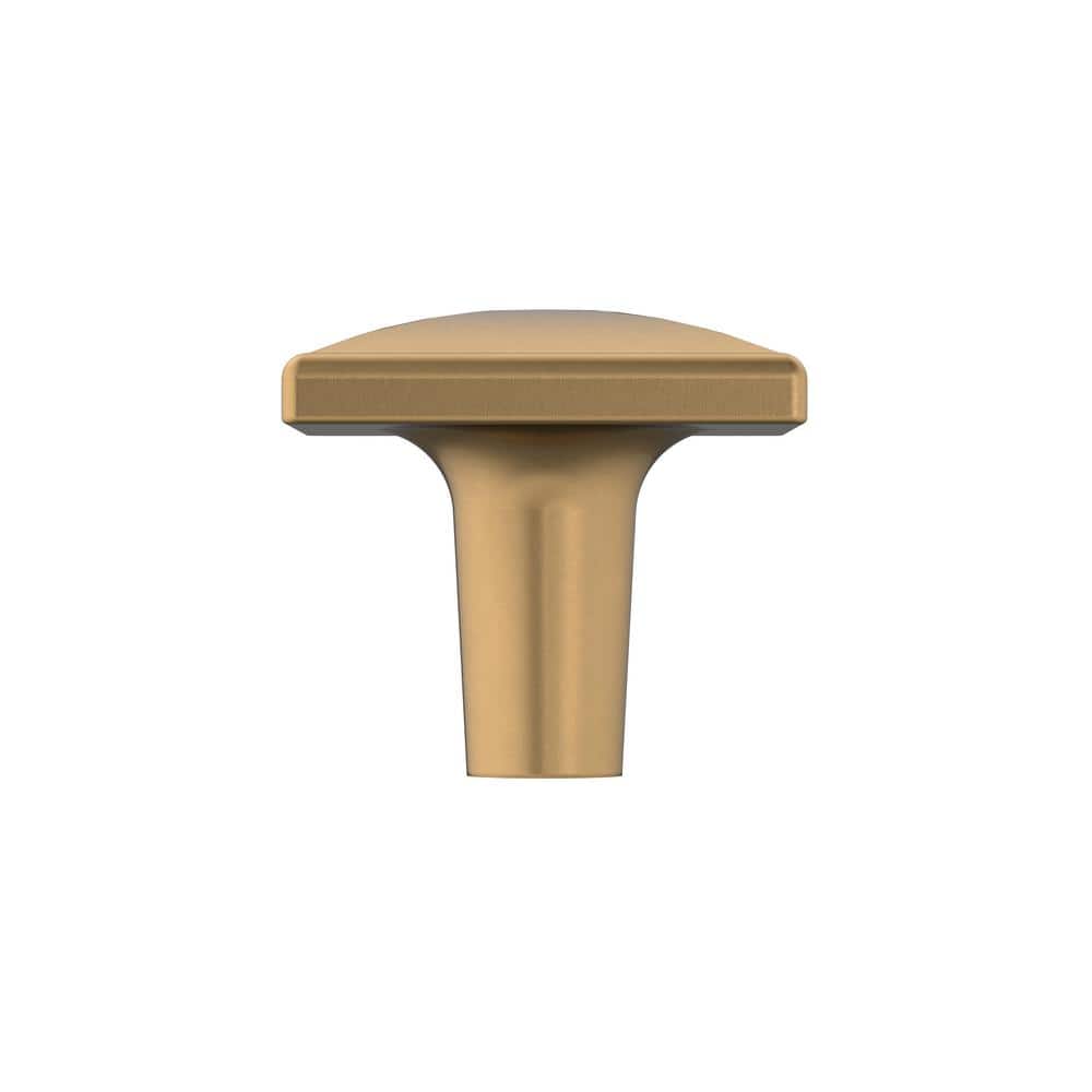 Champagne Bronze Square Cabinet Knob with Mounting Hardware