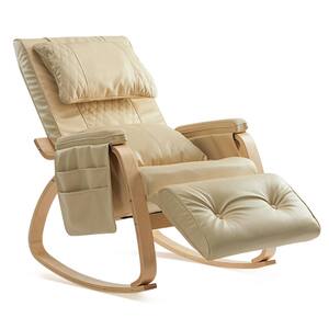 Comfortable Relax Rocking Chair  Cream White