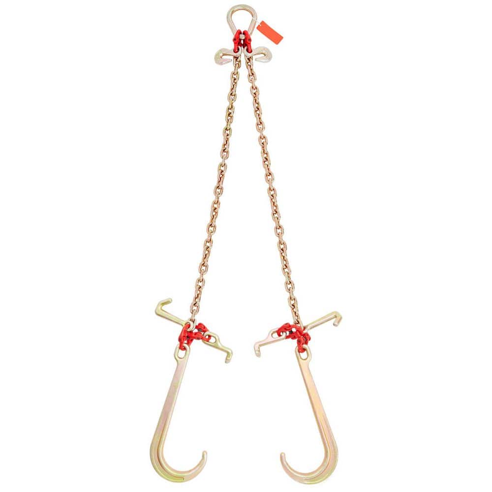 V-Chain Bridle, 9620 lbs. Working Load Limit, 5/16 in. x 3 ft. Tow Chain with RTJ Cluster Hooks for Moving, Steel price history on PriceWatchPro