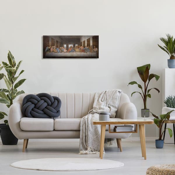 10 in. x 24 in. "Da Vinci The Last Supper Religious Classical Painting" by Leonardo Da Vinci Canvas Wall Art