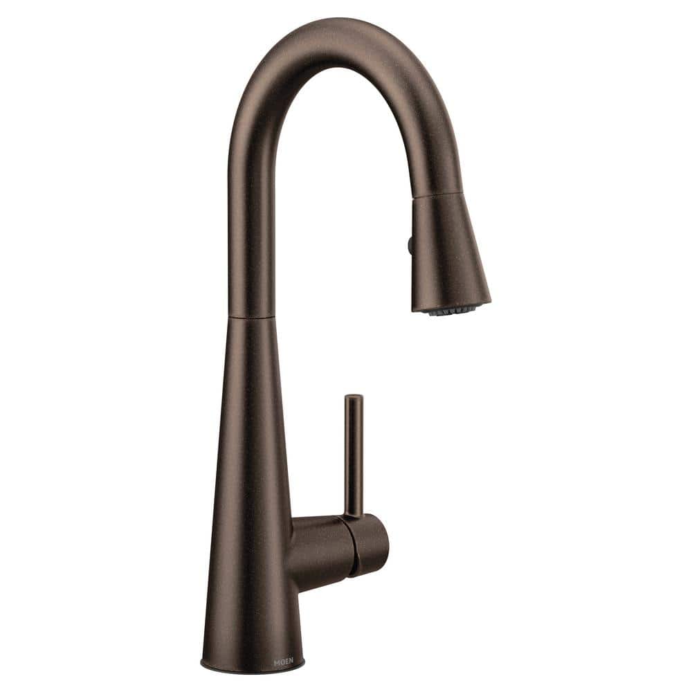 Sleek Single-Handle Pull-Down Sprayer Bar Faucet Featuring Reflex and Power Clean in Oil-Rubbed Bronze price history on PriceWatchPro