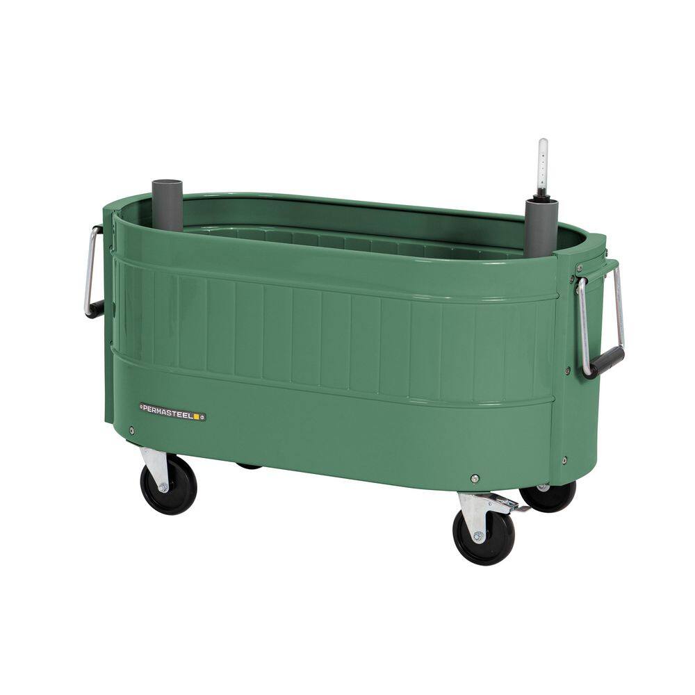 29.5 in. L x 15 in. W x 10 in. H Self-Watering Steel Garden Bed, Rolling Planter, Caster Wheels, Sage price history on PriceWatchPro