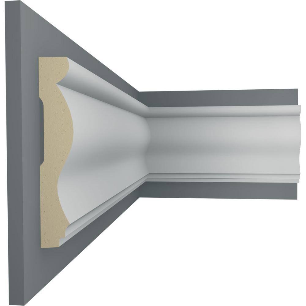 Stockport White Polyurethane Decorative Chair Rail Moulding