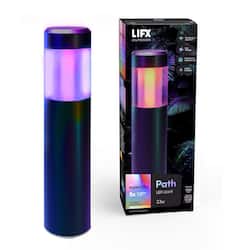 LIFX Low Voltage Black RGB Integrated LED Smart Wi-Fi Round Landscape Path Light, Works with Alexa/Hey Google/HomeKit/Siri