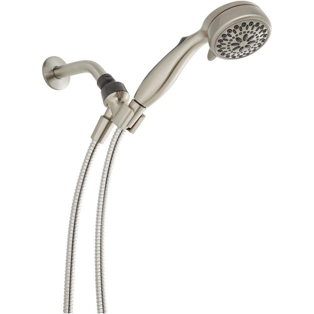 Satin Nickel 7-Function Handheld Showerhead with 6 ft Hose