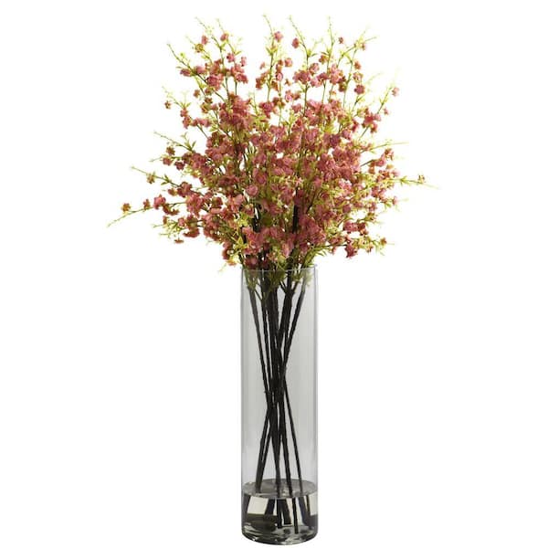 Nearly Natural Giant Cherry Blossom Artificial Arrangement in Pink