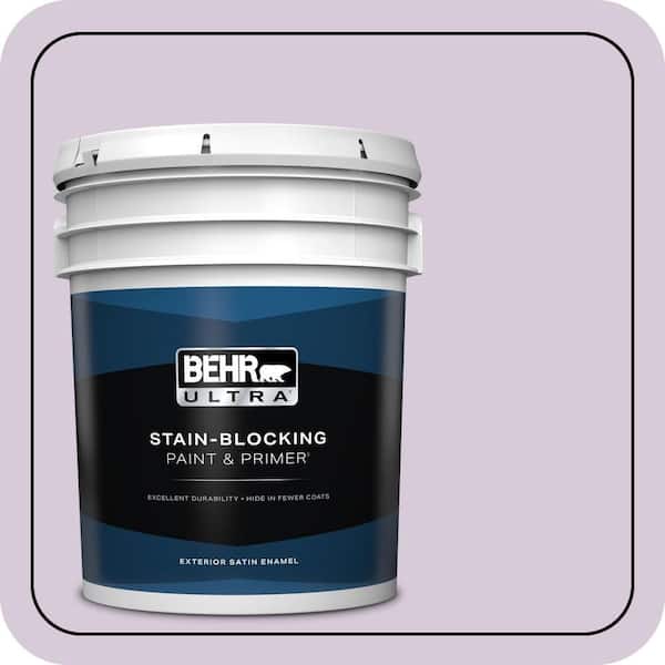 BEHR ULTRA 5 gal. #670C-3 Purple Cream Satin Enamel Exterior Paint & Primer