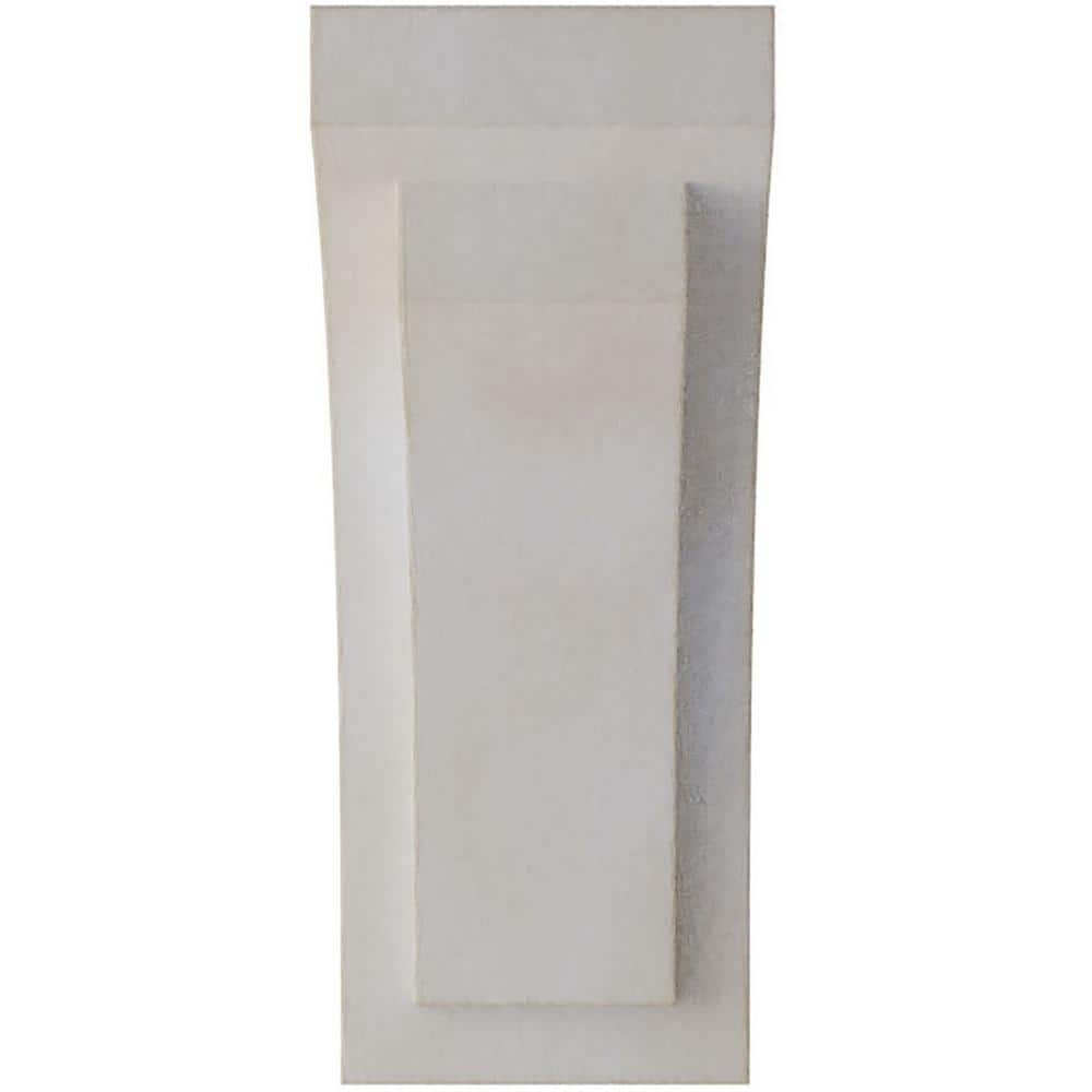 Chalk Dust White Rubberwood Vintage Decor Corbel, 10-inch Height