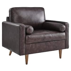Valour Leather Armchair in Brown