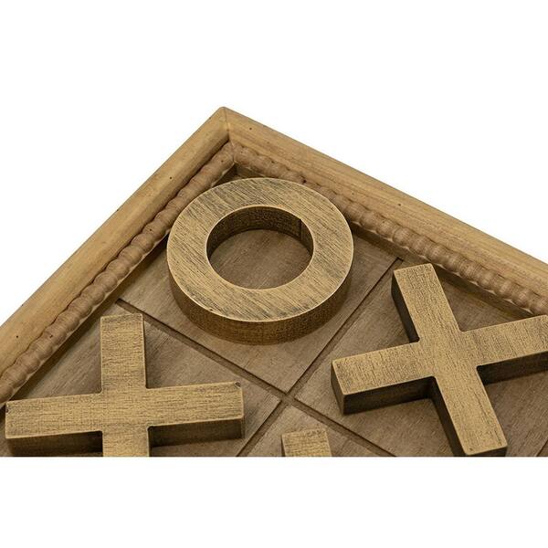 A & B Home 12.2 in. Tic-Tac-Toe Set D8693 - The Home Depot