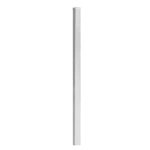 Natural Reflections Standard 2 in. x 2 in. x 8-7/8 ft. White Aluminum Fence Blank Post