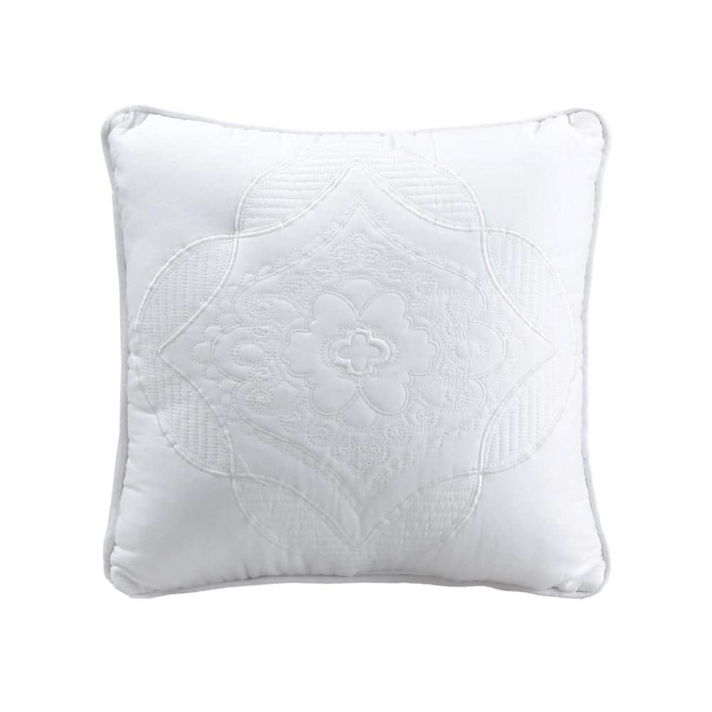 White Microfiber Twin Reversible Daybed Quilt Set