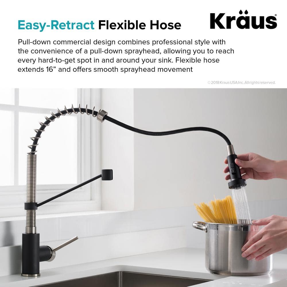 33" Matte Black Stainless Steel Double Basin Undermount Sink with Faucet