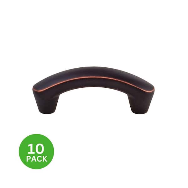10-Pack Selma 2 in. (51 mm) Center-to-Center Modern Oil Rubbed Bronze Arched Drawer Pull