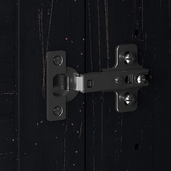 Bush Furniture Fairview Antique Black/Hansen Cherry 32 in. Accent