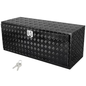 Underbody Truck Box 60 in. L x 24 in. W x 24 in. H Pickup Storage Box, Heavy Duty Aluminum Diamond Plate Tool Box