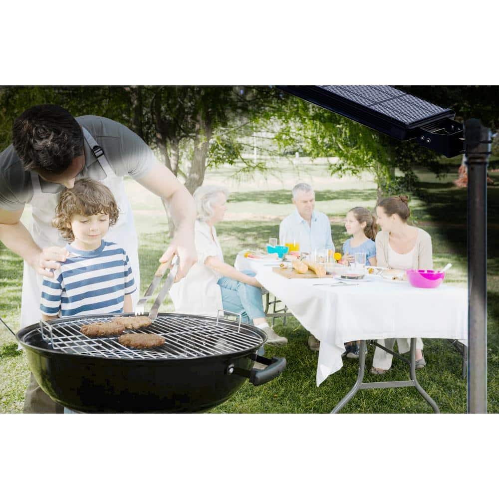 Black Aluminum Solar LED Dusk to Dawn Parking Light