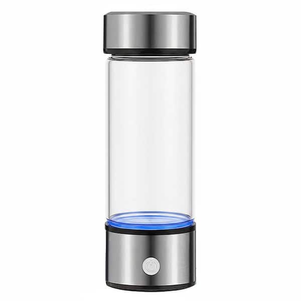 Hydrogen Water Bottle Generator SPE PEM Technology Water Ionizer 420ml Borosilicate Glass for Home Office Travel
