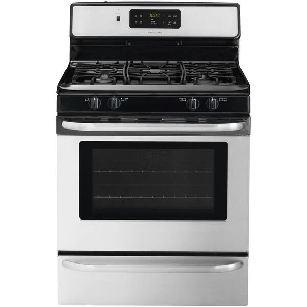 Frigidaire 5.0 cu. ft. Gas Range with Self-Cleaning QuickBake Convection Oven in Stainless Steel