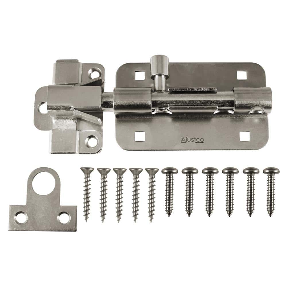 Ajustlock 5 in. Stainless Steel Extra Heavy-Duty Barrel Bolt 250 - The ...