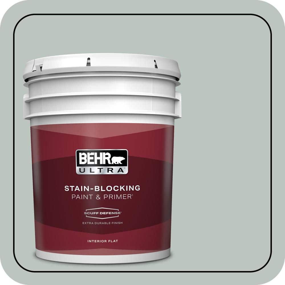 5 gal. #ICC-47 Pewter Tray Extra Durable Flat Interior Paint & Primer price history on PriceWatchPro