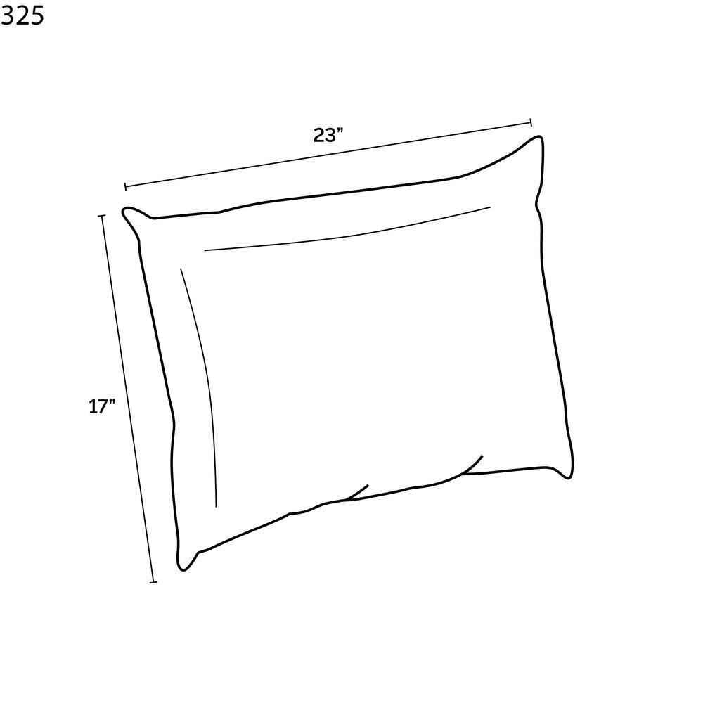 Sapphire Blue Rectangular Outdoor Pillow Back Cushion