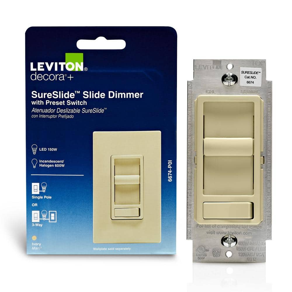 UPC 078477561935 product image for SureSlide Dimmer Switch for Dimmable LED, Halogen and Incandescent Bulbs - Ivory | upcitemdb.com