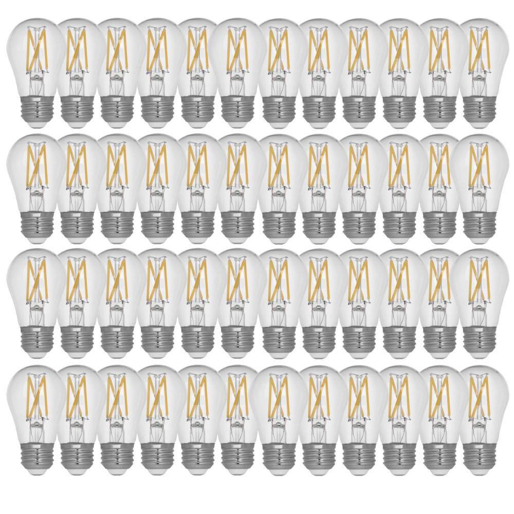 60-Watt Equivalent A15 Dimmable Filament CEC 90+ CRI Clear Glass LED Ceiling Fan Light Bulb Daylight 5000K (48-Pack) price history on PriceWatchPro
