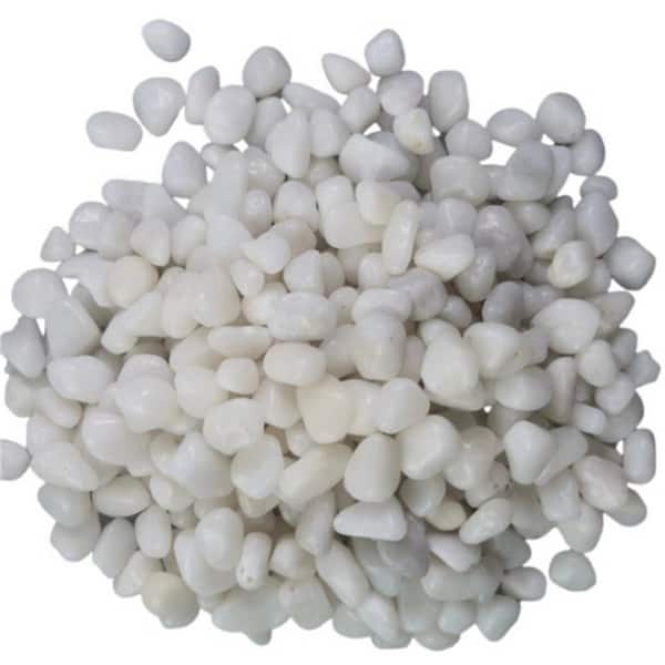 0.40 cu. ft. 1 in. to 2 in. 30 lbs. Grade A White Polished River Pebbles